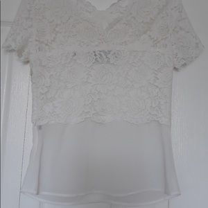 White lace top